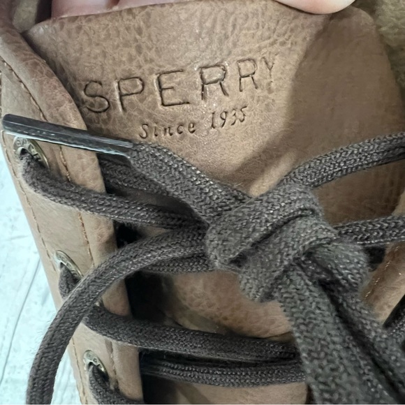 SPERRY BREAKWATER LEATHER DUCK BOOT - MEN\'S SIZE 9 NEW - BROWN FLEECE WATERPROOF main image 7